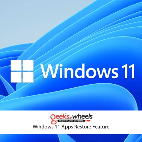 Windows 11 Apps Restore Feature